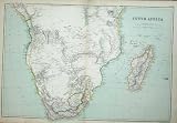 1872 BLACKIE GEOGRAPHY MAPS SOUTH AFRICA MADAGASCAR