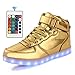 AFFINEST Adult 16 Colors LED Light Up Shoes High Top Fashion Sneakers For Men Women
