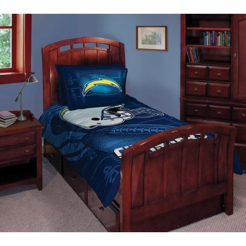 San Diego Chargers NFL Style Twin/Full 63x86 Comforter Set - NFL Football