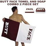 Butt Face Towel and Soap Set 2 pc Combo
