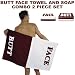 Butt Face Towel and Soap 2pc Combo Set