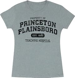Fox House M.D. Property of Princeton Plainsboro Junior's Gray T-Shirt Tee