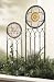 Set of 2 Ornate Stained Glass Mosaic Medallion Trellises
