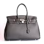 Italian Leather Birkin Inspired Style Black Colour&hellip Charming Chics
