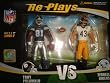 Re-Plays NFL 2 Pack: Pittsburgh Steelers Troy Polamalu vs Dallas Cowboys Terrell Owens 4" Action Figures