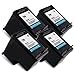 Printronic Remanufactured Ink Cartridge Replacement for HP 74 CB335WN (4 Black)