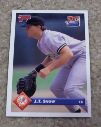 1993 Donruss J.T. Snow # 110 MLB Baseball Rated Rookie Card