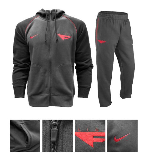 nike charcoal tracksuit