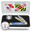 U.S. Mint Quarter Maryland State Coin and Knife Set