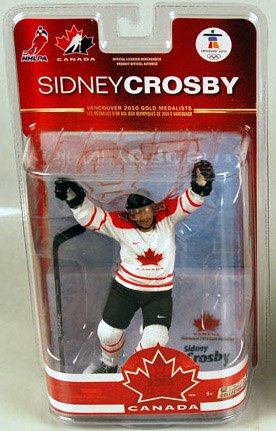 McFarlane Toys NHL Sports Picks Team Canada 2010 Series 2 Action Figure Sidney Crosby (Pittsburgh Penguins) White Jersey