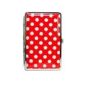 Polka Dot Hard Case Wallet, Credit Card, Cash, and Business Card Holder