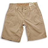 Jade - Girls Low Rise Woven Bermuda Short, Khaki