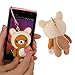 San-X Rilakkuma Petite Plush Doll Cleaner Cell Phone Strap (Rilakkuma/Strawberry)