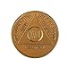 18 Year Bronze AA (Alcoholics Anonymous) - Sober / Sobriety / Birthday / Anniversary / Recovery / Medallion / Coin / Chip by Generic