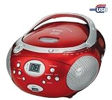 TOKAI LRL-1913R CD/MP3 Player with tuner and USB port - red