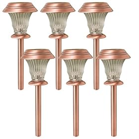 Paradise GL22759C6 6 Piece Low Voltage LED Landscape Kit, Painted Copper Finish
