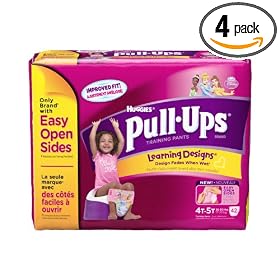 Huggies Pull-Ups Training Pants with Learning Designs, Girls, 4T-5T, 44 Count: Health &amp; Personal Care