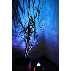 LED Effektprojektor farbiger Wasserfall beruhigender sch�ner Lichteffekt f�r Wohnung und Lounge