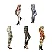 Wholesale Floral Leggings for Women Flower Print Design Pattern, 5-Pack