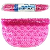 Pink Aqua Gel Bubbled Bath Mat As Seen On Tv 16 X 27 Inches