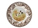 Spode Woodland Hunting Dogs 8-Inch Salad Plate, Flat-Coated Pointer