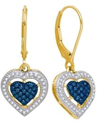 0.40CT-DIA HEART EARRINGS Q
