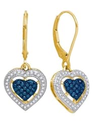 0.40CT-DIA HEART EARRINGS Q
