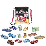 Disney Pixar Cars 1:55 Die Cast Cars Assortment of 15 Gift Set with Gift Back Pack