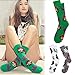 Dopeme Marijuana Weed Leaf Printed Cotton High Socks 3 Pack