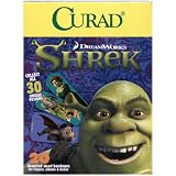 Curad Bandages, Assorted Sized, Shrek, 20-Count