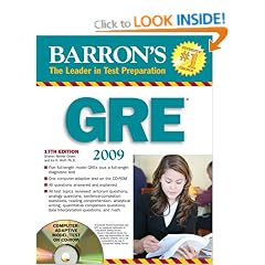 How to Prepare for Graduate Record Exam (Barron's GRE (W/CD))