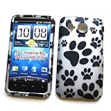 HTC Inspire 4G (AT&T) / Desire HD Rubberized Snap On Protector Hard Case "P ....