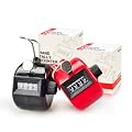 Hand Tally Counter (2 Colors), Hand-held / Finger Hold Counter, ABS Clicker Counter - Black