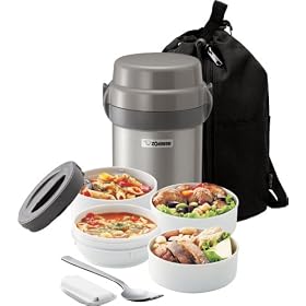 Zojirushi Mr. Bento Silver Stainless-Steel Lined Lunch Jar – SL-JAE14