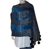 Wool Long Scarf Winter Fashion Handcrafted Items Clothes from India 28 x 72