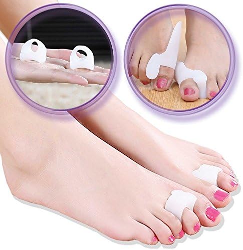 Bunion Relief, Toe Protectors Kit Bunion Corrector, Big Toe Protectors, Toe Spacers, Toe Alignment, Gel Toe Separators, Gel Toe Protectors, Hallux Valgus, Bunion Pads, Toe Straightener- 4 Piece