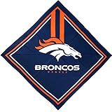 NFL Denver Broncos Full Color Fandana, L 3.5-Inch x W .5-Inch x H 6-Inch