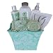 Ocean Seaweed Soothing Spa Gift Basket with Sachet, Soap, Body Cr&egrave;me, Gel and Bubble Bath