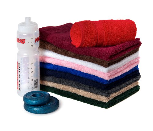 TowelsRus Keep Fit and Active Sports Gym Towel 40cm x 60cm in Black Essential Training and Workout Accessory