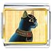 Golden Italian Charm Plated Egyptian- Bastet Cat Photo Animal