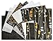 Black Ink DP-701 Decorative Paper Pack, 8.5 by 11-Inch, Meadow Flowers Black