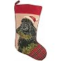 Santa Black Poodle Dog Needlepoint Christmas Stock&hellip by 123Creations