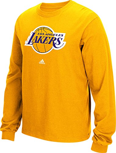 NBA Los Angeles Lakers Men's Full Primary Logo Long Sleeve Tee, Large, Gold