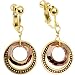 Handcrafted Golden Goddess Clip On Earrings MADE WITH SWAROVSKI ELEMENTS