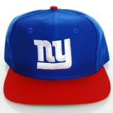 New York Giants Wave Blue/Red Two Tone Plastic Snapback Adjustable NY Giant Plastic Snap Back Hat / Cap