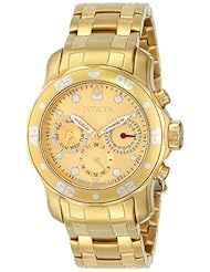 Invicta Womens 15036 Pro Diver Analog Display Swiss Quartz Gold Watch