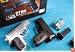 CYMA Airsoft Pocket Pistols w/ Case (Silver and Black)