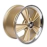 Hurst Dazzler Gold Accent/Clear Coat Wheel with Mirror Machined Face (17x9"/5x4.75")