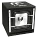 Crunch Bassreflex Gehäusesubwoofer, BlackMaxx Serie, 30cm Square Chassis, 300W, 4 Ohm, 38x38x46/36cm