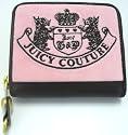 Juicy Couture Pink Mad Money French Zip Around Terry Wallet